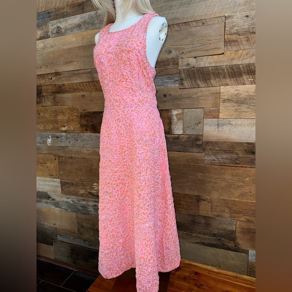 Vero Moda Coral & Orange Crisscross-Back Midi Dress | Size L
